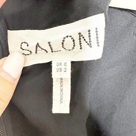 Saloni Womens Joy B Mini Dress Pavilion Garden Print High Neck Multicolor Size 2 - Picture 10 of 10